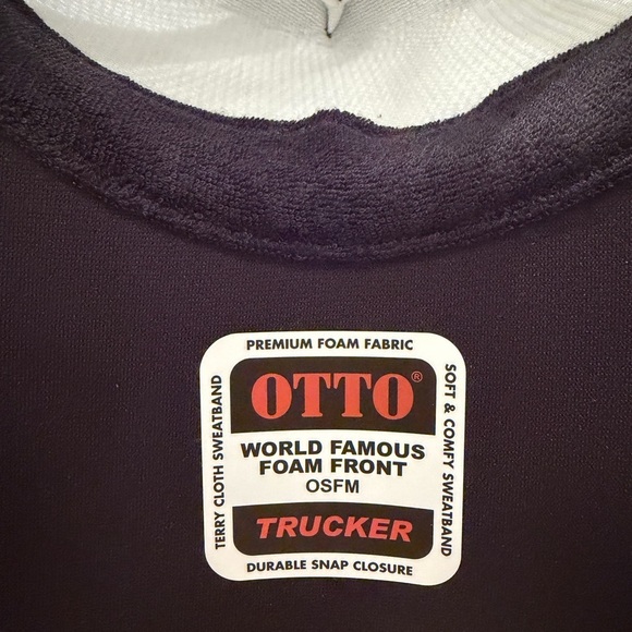 NWT Custom Made Fat & Happy Black and Yellow Otto Trucker Hat main image 6